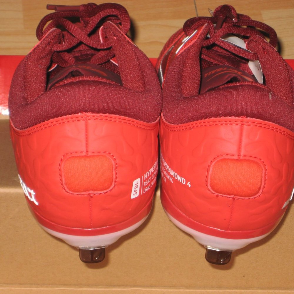 Nike Hyperdiamond 4 Elite Women's Softball Cleats Red CZ5917-616 Sz 10.5 NO BOX - Picture 5 of 6